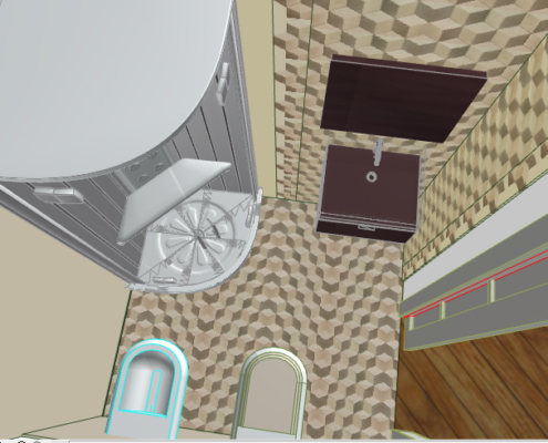 progetto arredamento bagno 3D