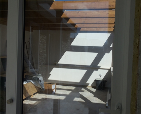 realizzazione parte coperta del terrazzo